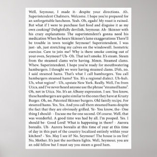 the full Steamed Hams transcript Poster