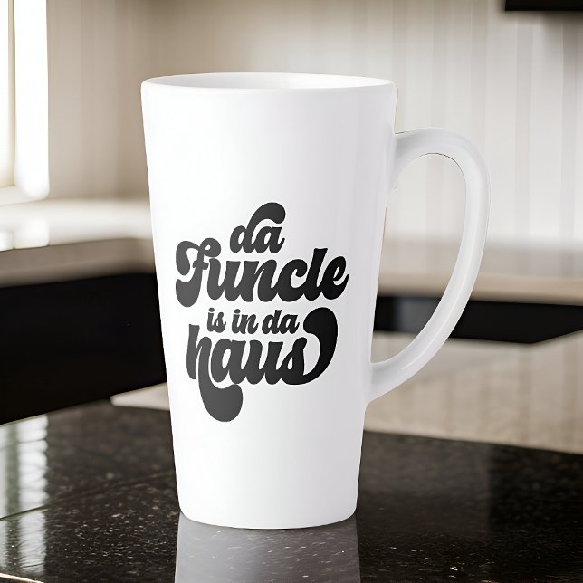 The Funcle Funny Simple Vintage Retro Latte Mug (Creator Uploaded)