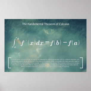 The Fundamental Theorem of Calculus - Math Poster