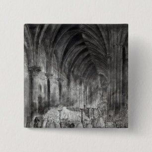 The Funeral of Jean Paul Marat 15 Cm Square Badge