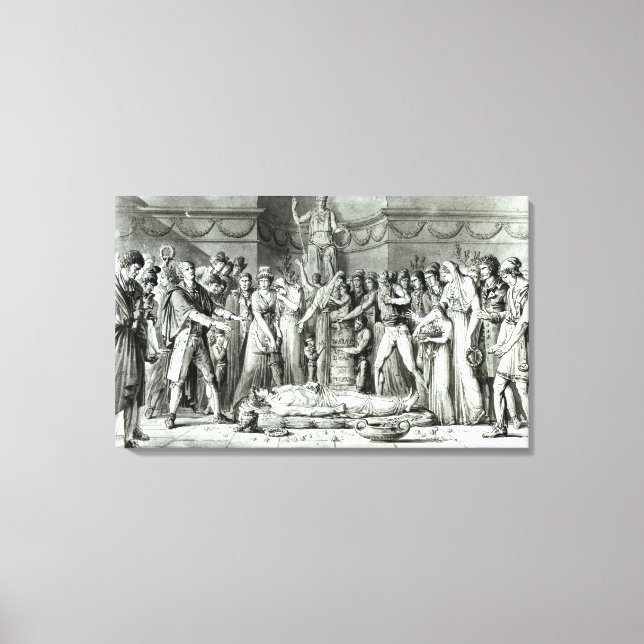 The Funeral of Jean Paul Marat Canvas Print (Front)