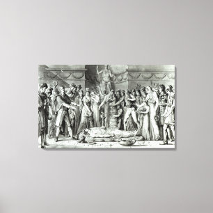 The Funeral of Jean Paul Marat Canvas Print