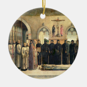 The Funeral of St. Jerome, c.1470-1472 (oil on can Ceramic Tree Decoration