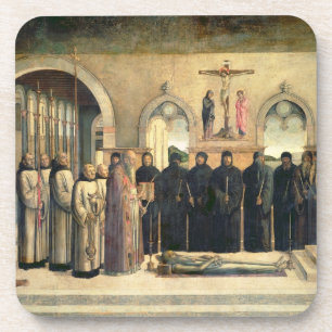 The Funeral of St. Jerome, c.1470-1472 (oil on can Coaster