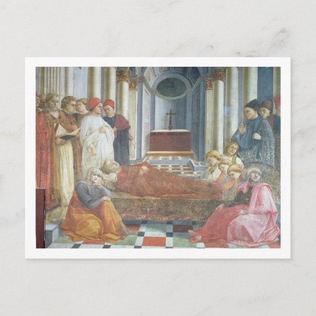 The Funeral of St. Stephen, detail from the cycle Postcard (Front)