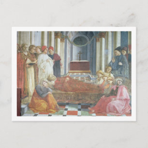The Funeral of St. Stephen, detail from the cycle Postcard