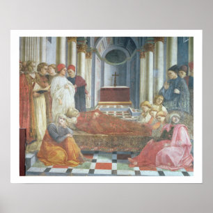 The Funeral of St. Stephen, detail from the cycle Poster