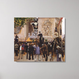 The Funeral of Victor Hugo Canvas Print