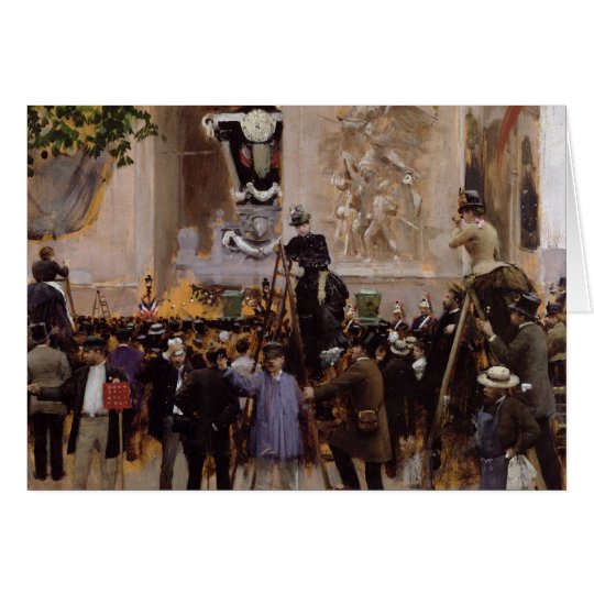 The Funeral of Victor Hugo Card