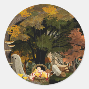 The Fungi Foragers Classic Round Sticker