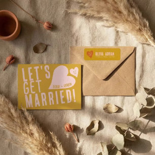 The Funky Nuptials Return Address Label