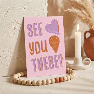 The Funky Nuptials Shadow RSVP Card