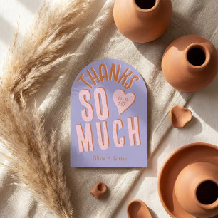 The Funky Nuptials Shadow Thank You Card