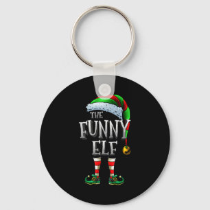 The Funny Elf Shirt Matching Family Funny Christma Key Ring