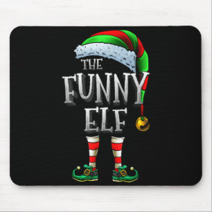 The Funny Elf Shirt Matching Family Funny Christma Mouse Mat