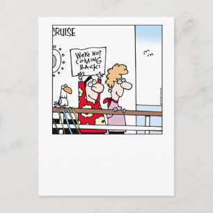 The Funny Side of Cruising-a-by Graham Harrop Postcard
