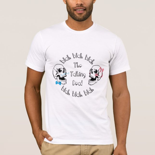 The Funny Talking Dead Skull Picture T-Shirt (Front)