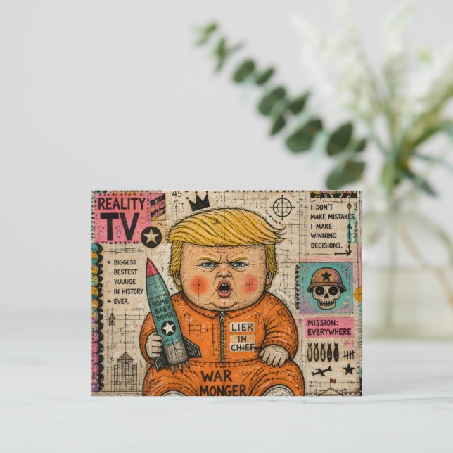 The Funny Toddler President Postcard (Standing Front)
