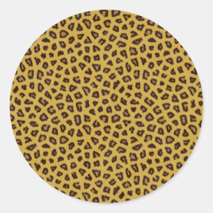 The fur collection - Leopard Classic Round Sticker