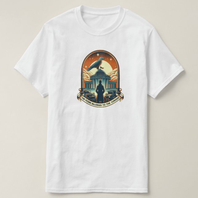 The future belongs to the curious  T-Shirt (Design Front)