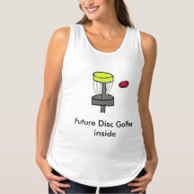The Future Disk Golfer Inside maternity shirt