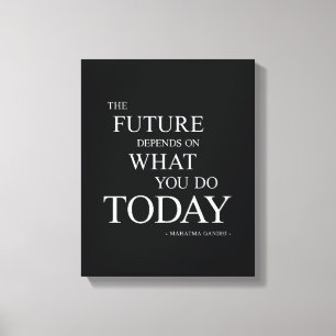 The Future Inspirational Motivational Quote Canvas Print