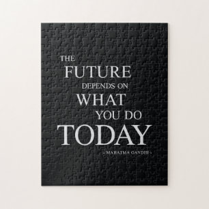 The Future Inspiring Motivational Quote Jigsaw Puzzle