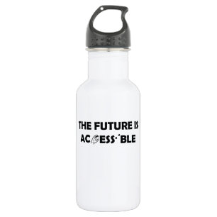 The Future Is Accessible ASL Sign Language Braille 532 Ml Water Bottle