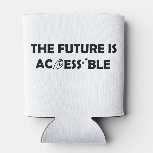 The Future Is Accessible ASL Sign Language Braille Can Cooler (Back)