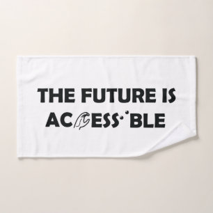 The Future Is Accessible ASL Sign Language Braille Hand Towel