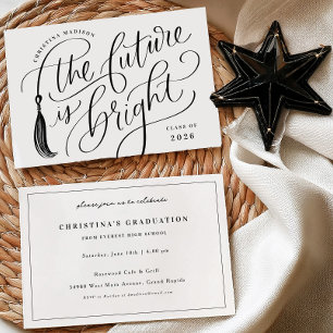 The Future is Bright Graduation Invitation Card