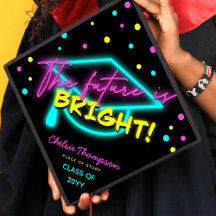 The Future is Bright Neon Graduate