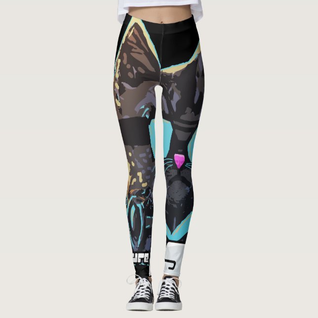 The Future is Cat Leggings (Front)