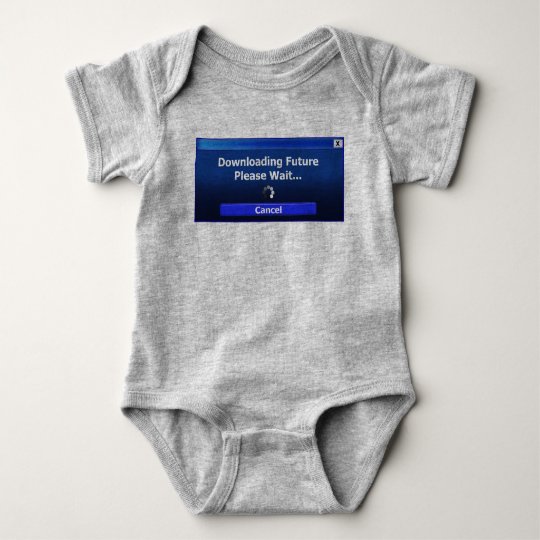 The Future is Downloading Baby Bodysuit