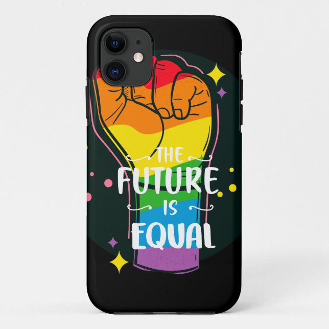 The Future Is Equal Raised Fist Case-Mate iPhone Case (Back)