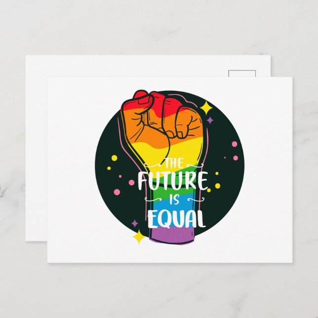 The Future Is Equal Raised Fist Postcard (Front/Back)