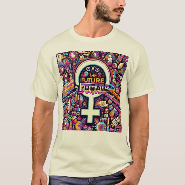 The Future is Female, and It's Now Men's Basic T-Shirt (Front)