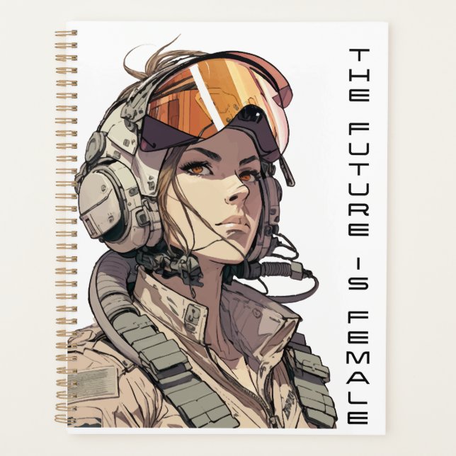 The future is female, equal rights, Feminism Art   Planner (Front)