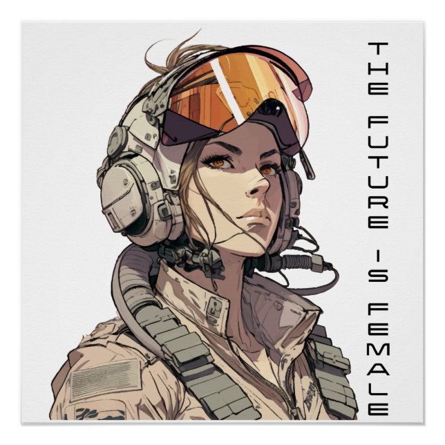 The future is female, equal rights, Feminism Art Poster (Front)