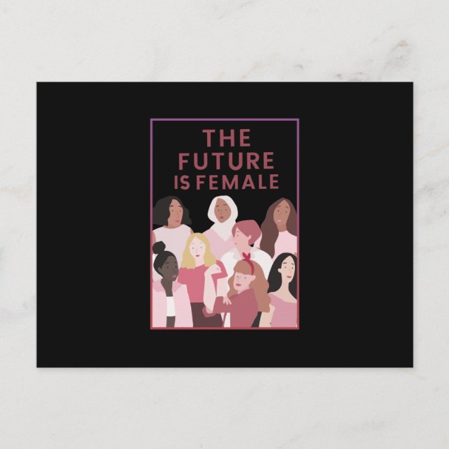 The Future is Female Holiday Postcard (Front)