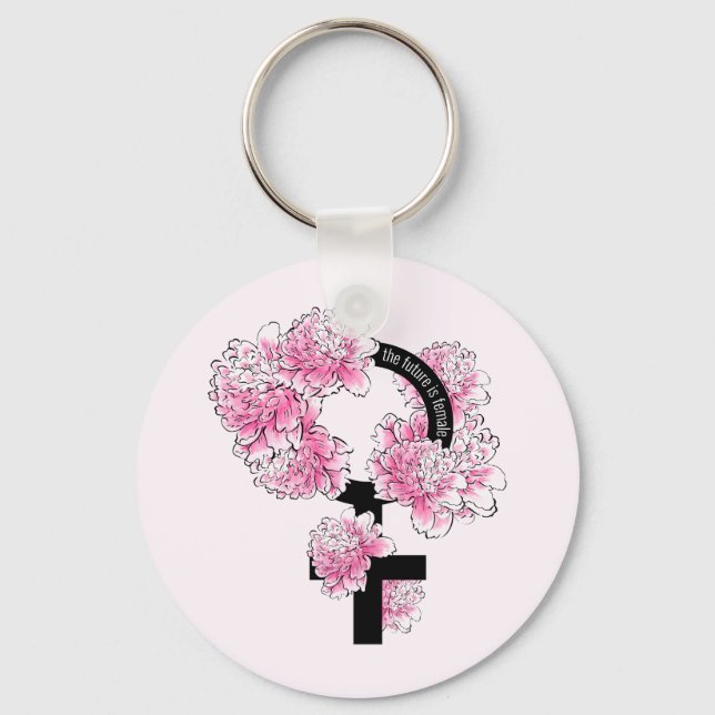 The Future is Female Key Ring (Front)