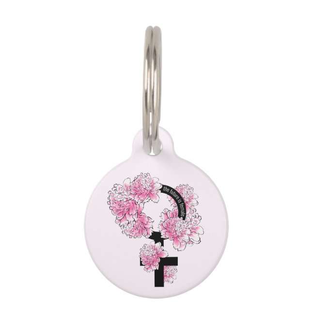 The Future is Female Pet Tag (Front)