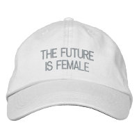 The future is female pink custom text modern