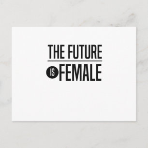 The Future is Female Postcard