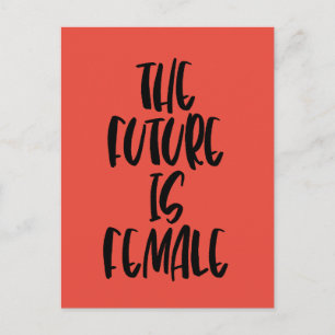 The Future is Female postcard