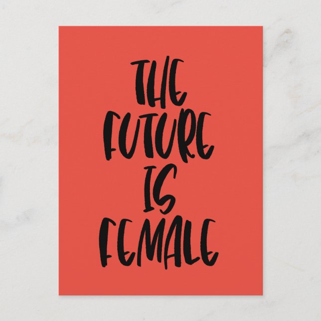 The Future is Female postcard (Front)