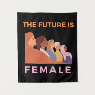 The Future Is Female Tapestry