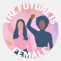 The Future is Female - Two Women Raised Fists