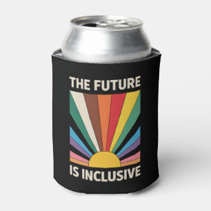 The Future Is Inclusive LGBTQ Pride Ally Rainbow Can Cooler