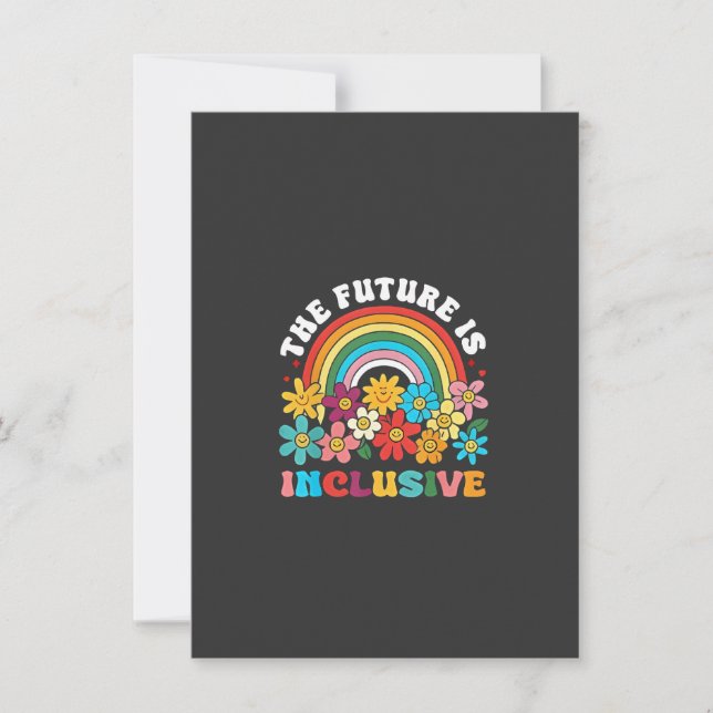 The Future Is Inclusive Pride Month LGBTQ  Invitation (Front)